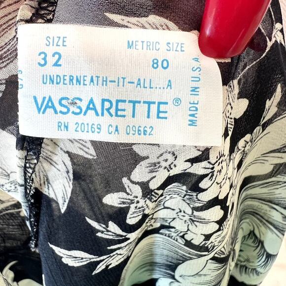 Y2K Tank Top Black Floral Sheer Size M - Picture 6 of 6